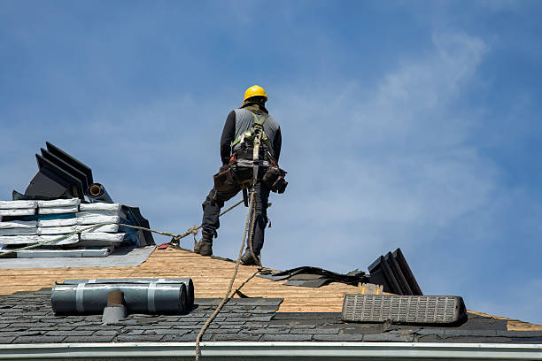 Professional Flat Roof Repair technician working in Roseville, CA
